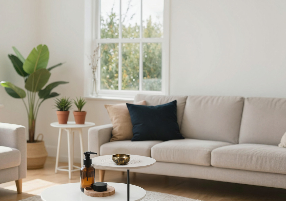 A meticulously cleaned, sunlit home interior